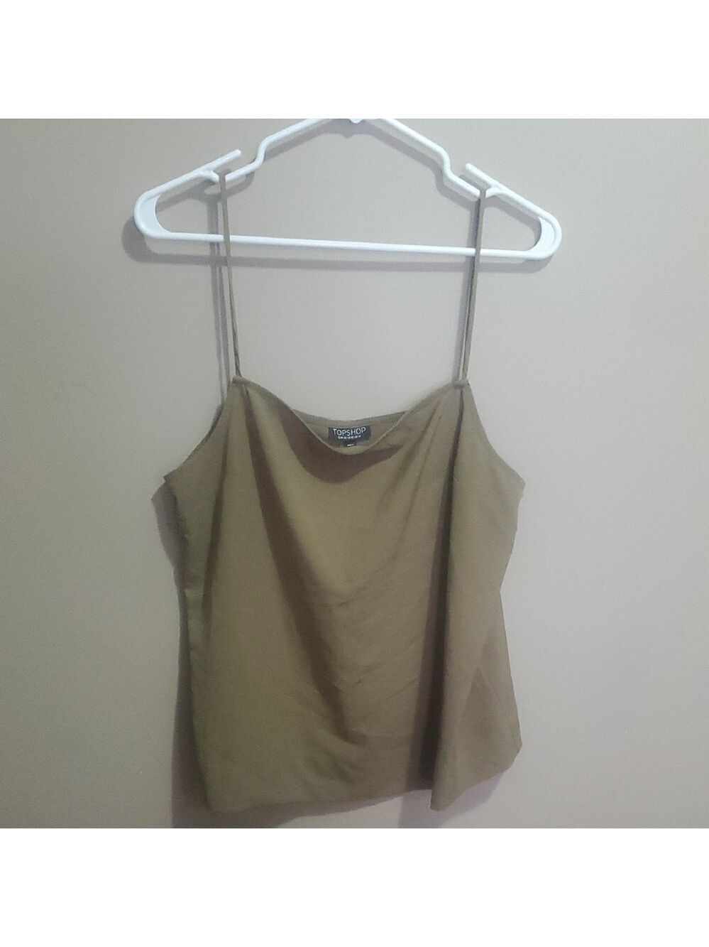 Topshop Khaki Women's Camisole Size 10